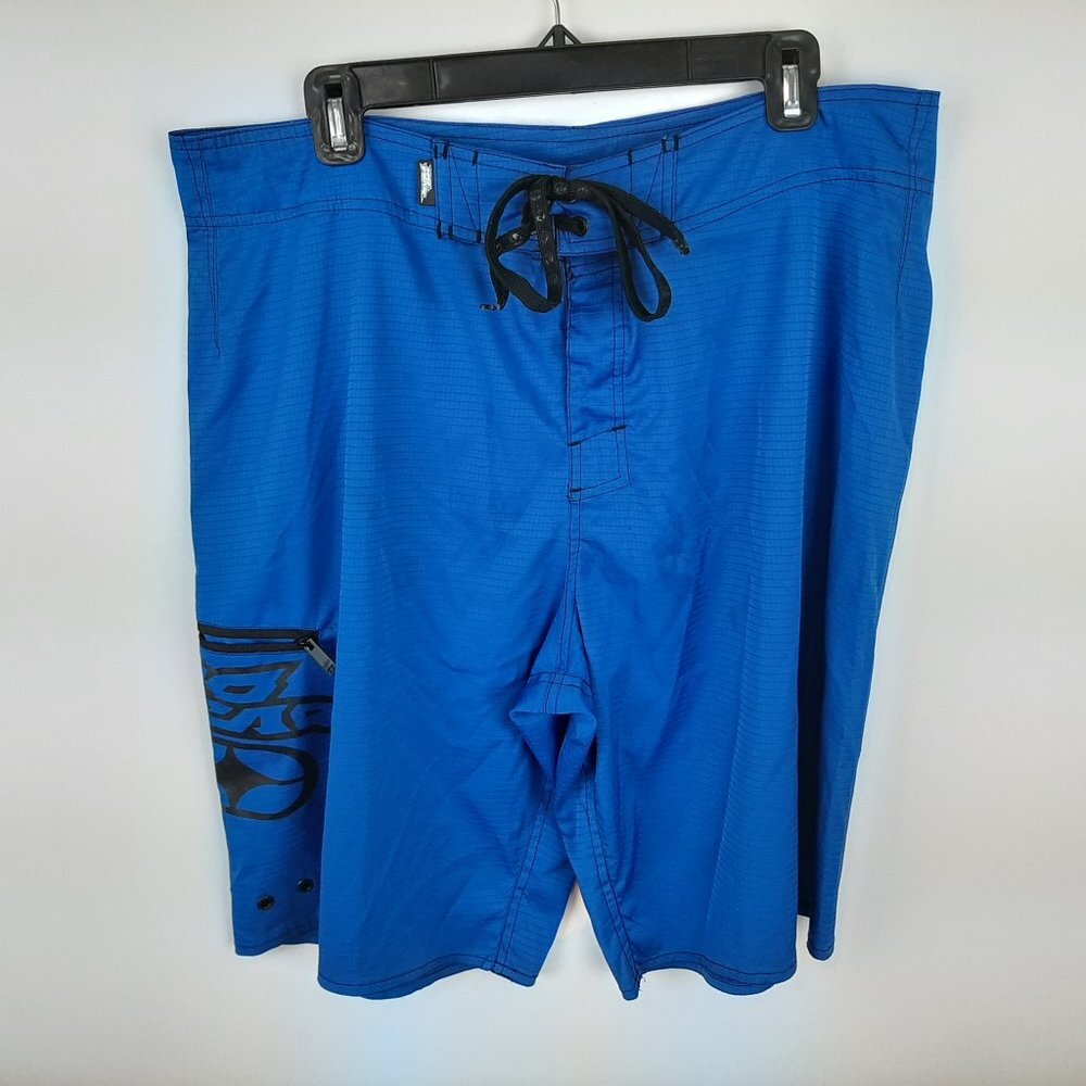 No Fear Men's Stretch Board Shorts Size 36 Blue D5
